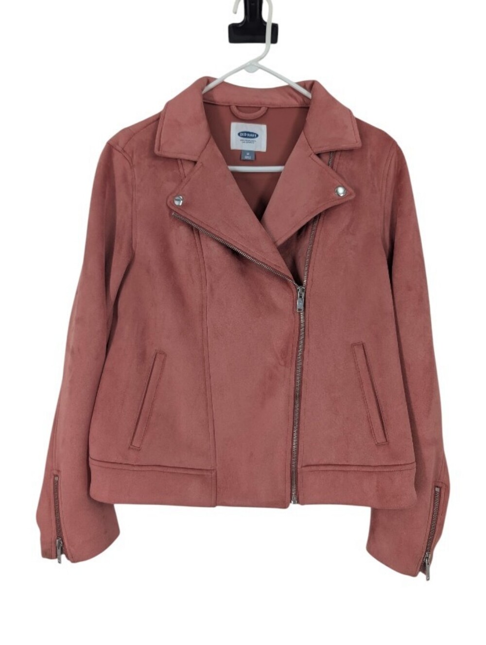 Old Navy  Soft Suede Moto Jacket Size Medium In Great Condition !!!!